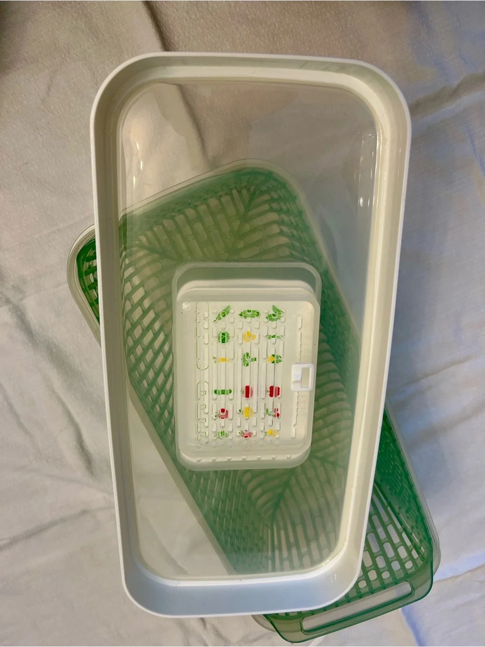 OXO Good Grips Greensaver Produce Bin in White and Mint